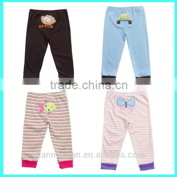 Hot Sale 100% Cotton Cute Embroirdery Kids / Children / Baby Pants for Autumn Quality Choice photo-6