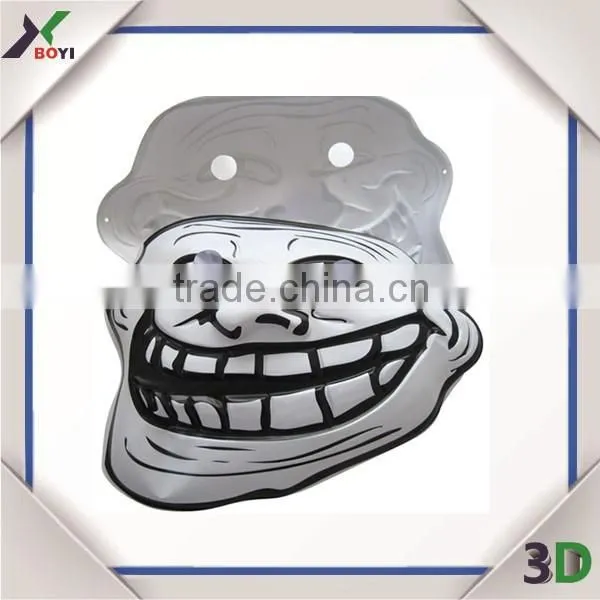 Black and White Round Shape PVC Cute Funny Clown Masks With Difference Design photo-4