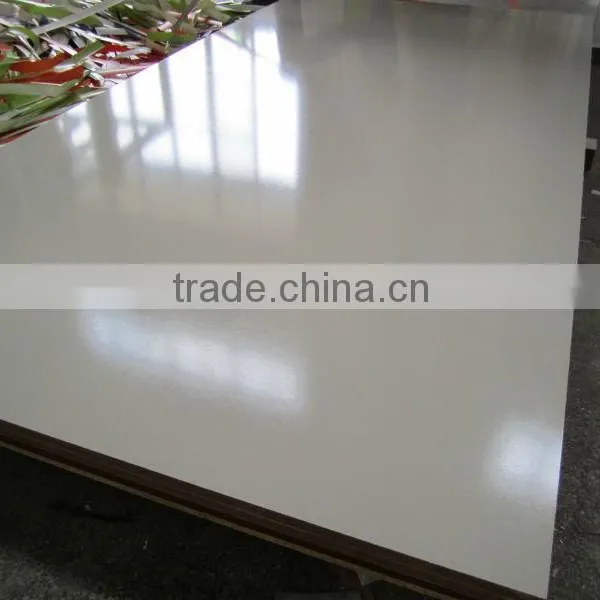 Shinning White Color Melamine MDF Board
