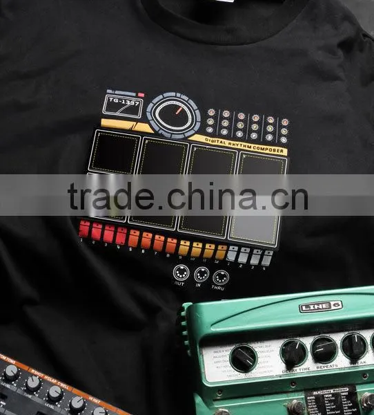 2016 Electronic Drum T-Shirt/Electric Piano Shirts/Playable Music el T-shirts photo-3