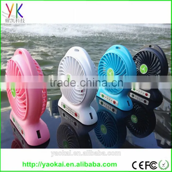 Plastic Air Battery Power Portable Cooling Travel Handheld Usb Small Mini Rechargeable Fan photo-3