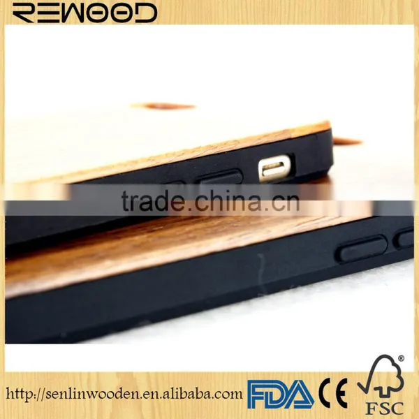 2016 New Arrival Unique Custom Phone Cases for 6/6s Real Wood Sculpture OEM LOGO Phone Cover Case photo-6