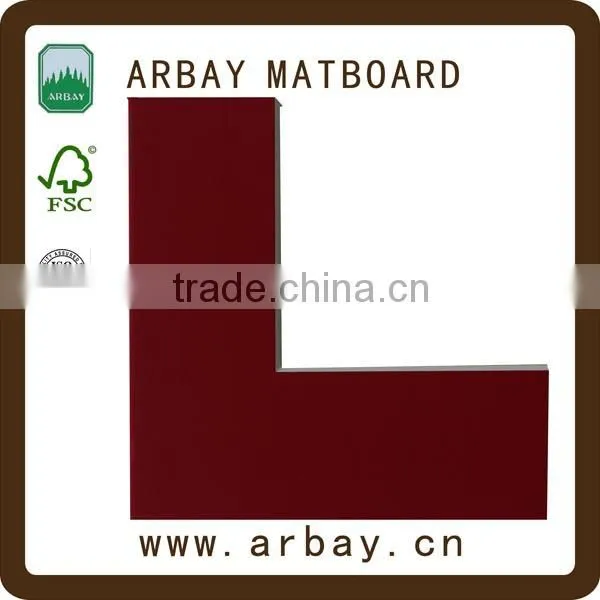 Precut 1.0mm 2.0mm 3.0mm Whitecore Vintage Linen Suede Matboards for Frame photo-3
