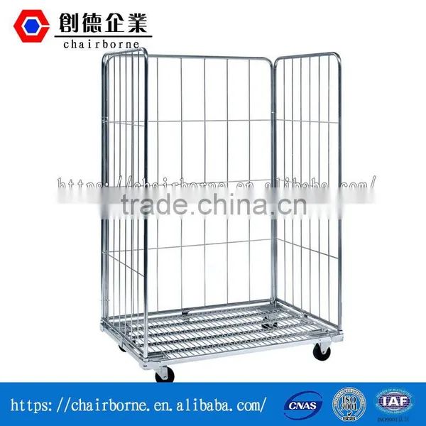 Steel Material Customized Industrial Rolling Wire Container photo-4