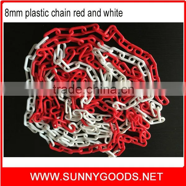 8mm Yellow and Black Safety Plastic Chain photo-4