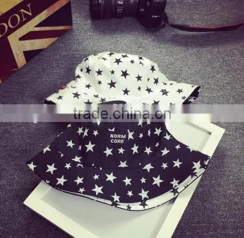 2016 Summer New Arrived Custom Bucket Hat Star Printed Special Design Bucket Hat Cheap Hats photo-5