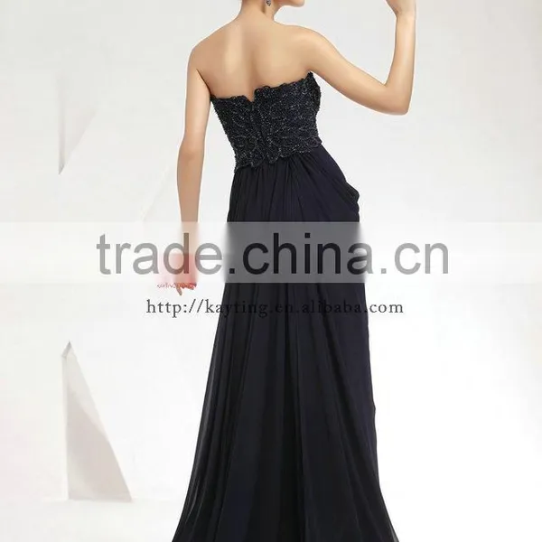 Black Chiffon Vintage Wedding Dress Wholesale From China Wedding Dresses for Fat Woman photo-3