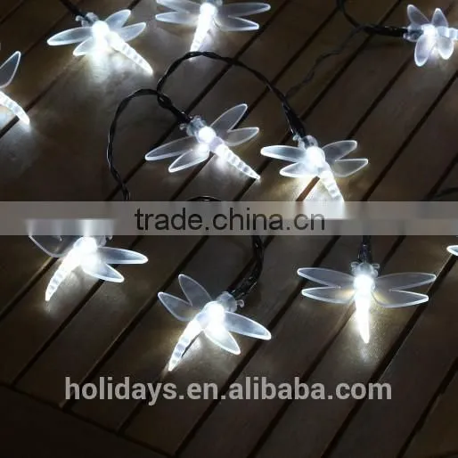 5M 50 LED White Dragonfly Fairy Solar Garden Light photo-3