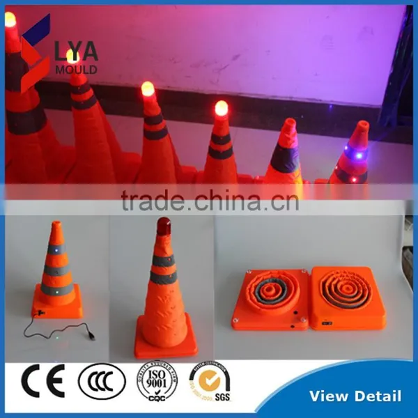 Led Traffic Cone With Top Warning Light Flashing Light photo-3