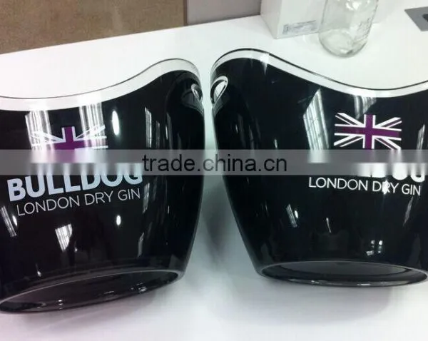 Double Color 3.5L Plastic Acrylic Ice Bucket for Beer Promotion photo-5