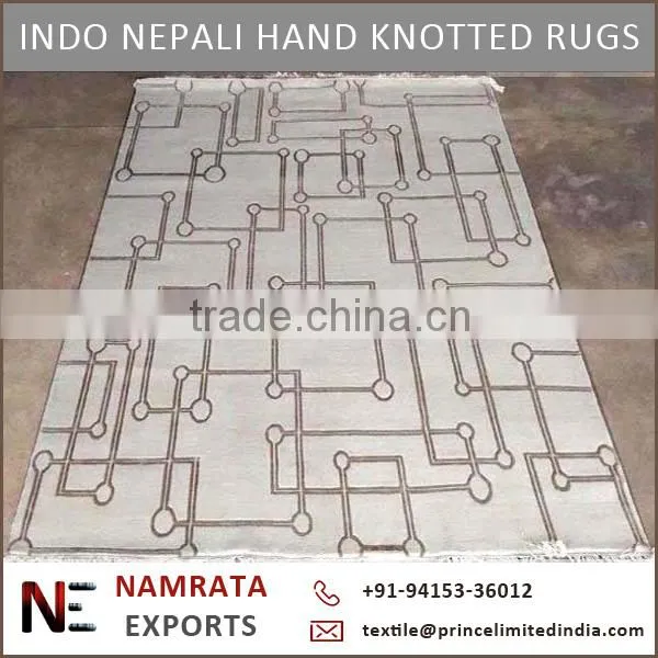 Hot Selling Indo Nepali Hand Knotted Art Silk Carpets & Rugs