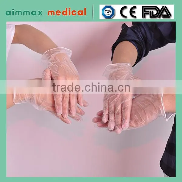 2016 Natural Latex Exam Disposable Medical Gloves