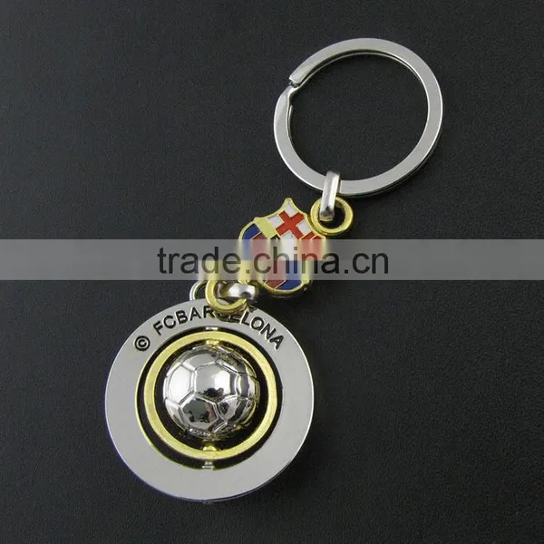 Zinc Alloy Metal Type FCB Barcelona Souvenir Keychain photo-3