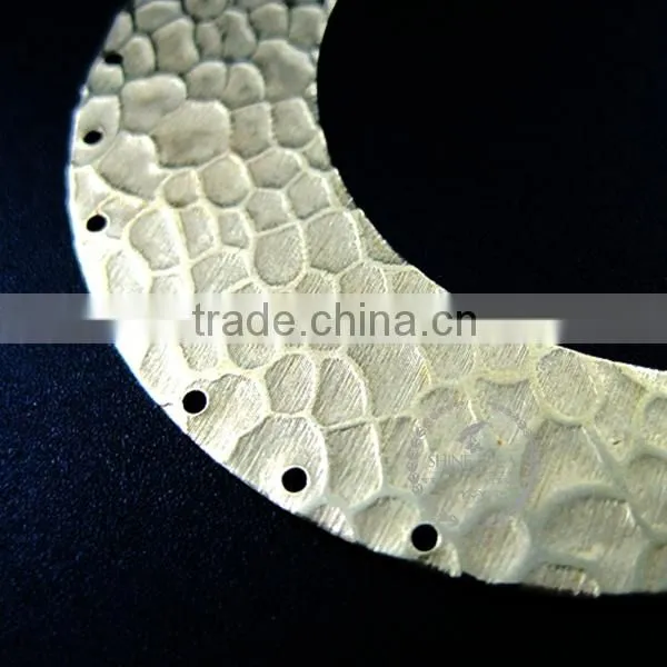60*15mm Raw Brass Harmed Pattern Pendant Charm DIY Earrings Chandelier Jewelry Findings 1800160 photo-2