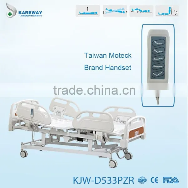 5 Functions ICU Electric Orthopaedics Hospital Bed With Rails photo-4