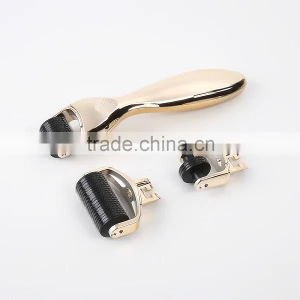 3 In1 Roller Set 0.5mm, 1.5mm, 2.0mm Titanium Micro Needles W/Travel Cas photo-2