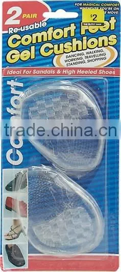 2 pair comfort feet gel cushion