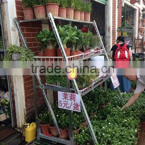 Flower Rolling Display Cart / Steel Rolling Trolley photo-2