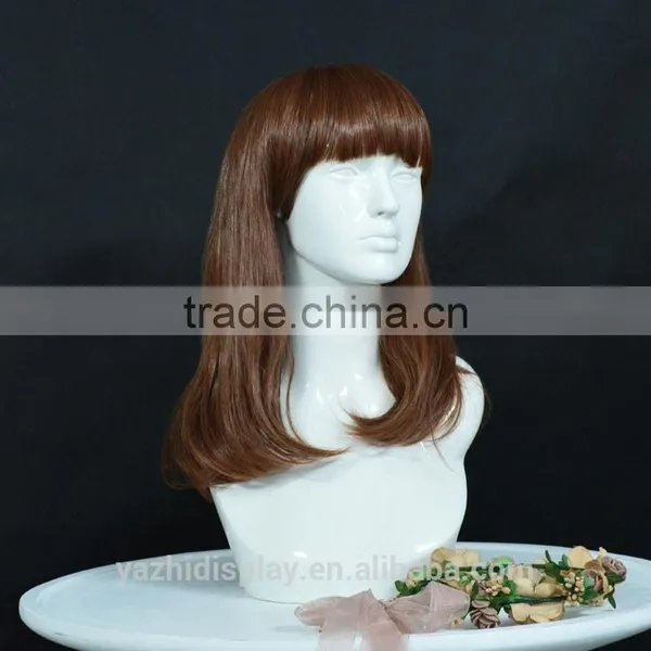 Wholdesale Realistic Female Head Mannequin for Wig and Hat Display photo-3