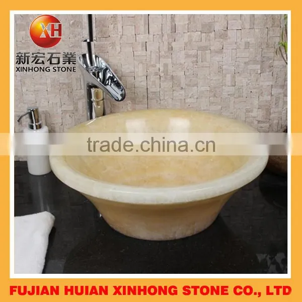 High Polished Oval Shape Stone Basin for Indoor Use photo-4