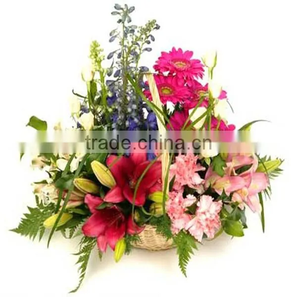 New Style Best Quality White Flower Basket Wholesale