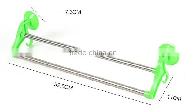 Strong Chuck Double Poled for the Bathroom White Towel Rack photo-2
