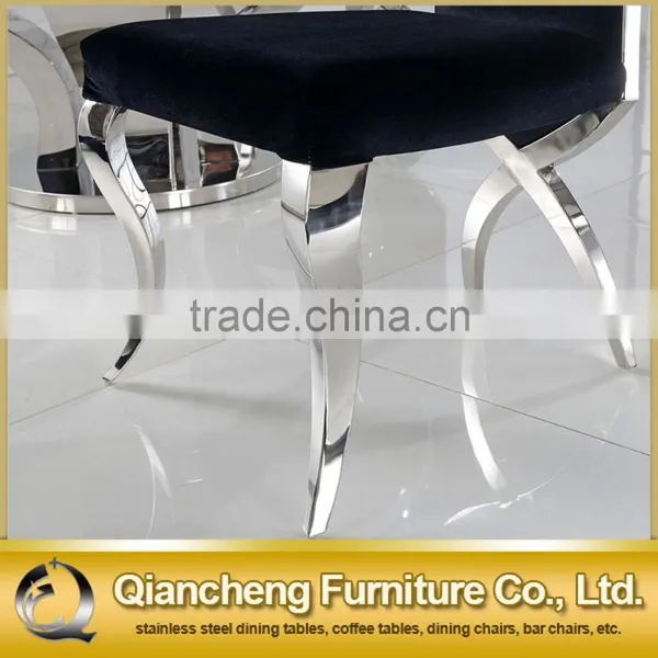 Fancy Black Velvet Dining Chair for Hotel photo-5