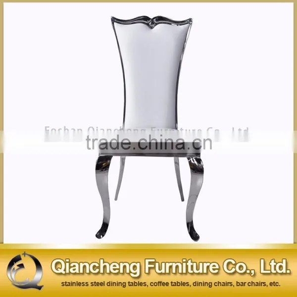 Golden Brushed Stainless Steel Hotel Banquet Chair Dining Room Chair photo-4