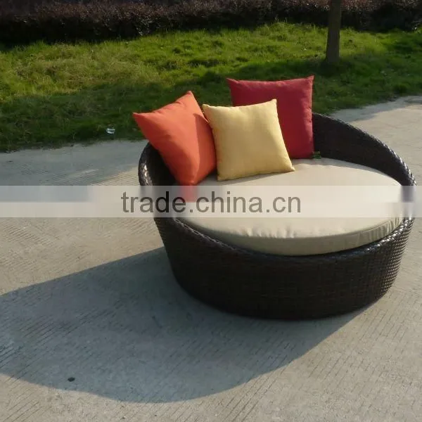 Antique French Style Garden Furniture Rattan Outdoor Day Bed photo-5