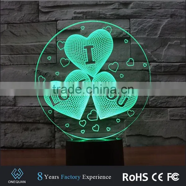 2017 Amazing Fancy Gift Items Night Light Acrylic 3d Lamp Led photo-3