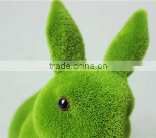 Home and Garden Easy Shopping Decorative 20cm Height Artificial Green Grass Moss Bunny Easter Rabbit E10 26T01 photo-5