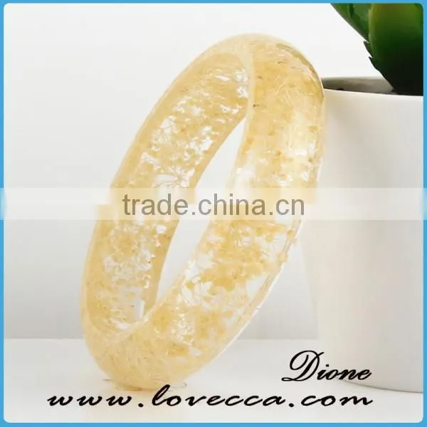 Latest Trendy Style 65mm Dried Real Pressed Flower Bracelet photo-3
