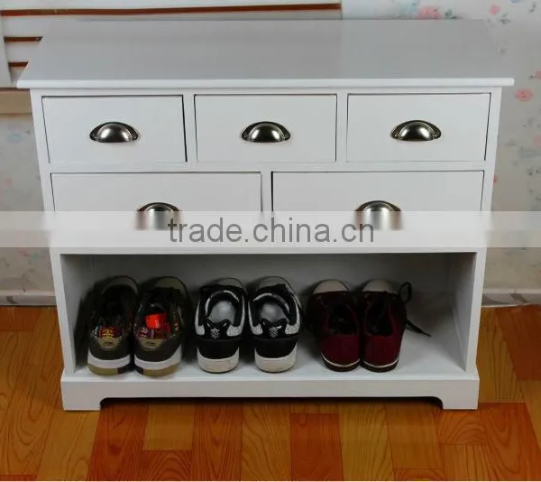 Hot Sale Solid Wooden Shoe Rack photo-4