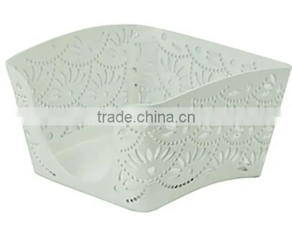 Arc-shaped Metal Punched Desktop Note Paper Holder photo-2