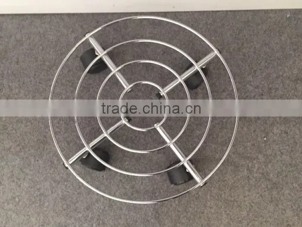 Home Removable Metal Flower Shelf Plant Trolley Wheel Flower Shelf photo-3
