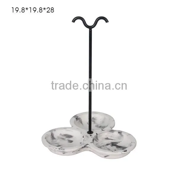 Mutifunctional Concrete Planter and Concrete Umbrella Holder With Metal Frame photo-4