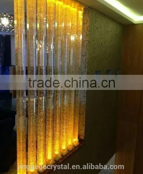 Wholesale Glass Pillars With Colorful Bubble for Partition photo-2