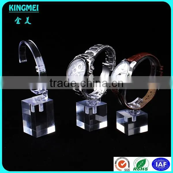 Retail Selling Clear Crystal Watch Stand, c Ring Holder Single Wrist Watch Display With c Shape Rack photo-2