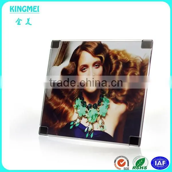 KM-VP26 Customized Clear L Shape Acrylic 2 x 6 Photo Booth Strip Frames for Wedding photo-3