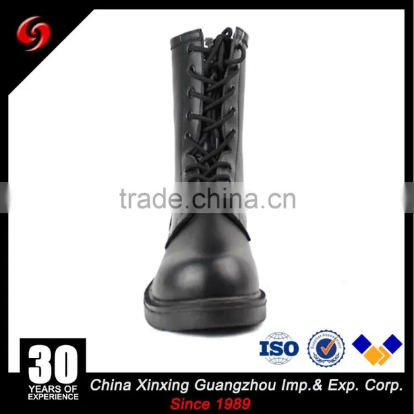 Genuine Leather 10 Holes Steel Toe Army Boots Winter Safety Boots Military Boots photo-2