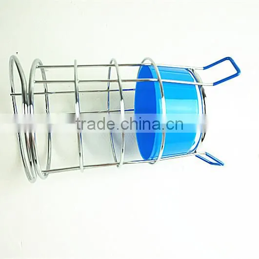43021 Steel Wire Sink Basket Cutlery Holder Cooking Utensils Storage Kitchen Rack photo-4