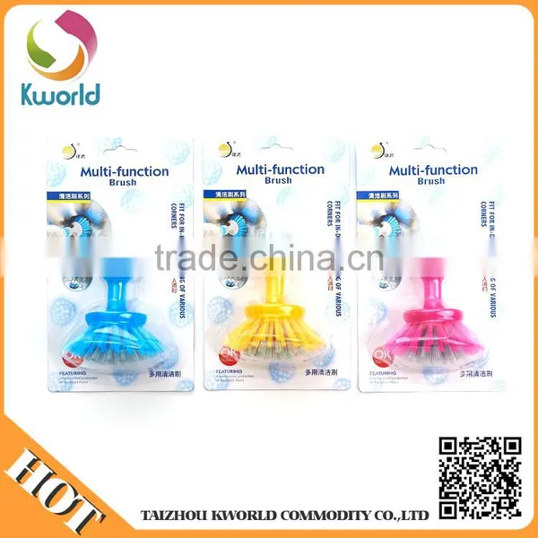Eco-friendly Plastic Toilet Blue ,Yellow ,Red Cleaning Brush photo-3