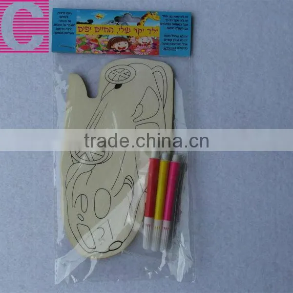 2015 Wood Craft Set/wood Craft Painting,kids Wooden Toy Painting