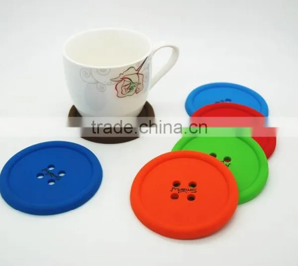 Hot Colored Customized Food Grade Silicone Table Beer Cup Coaster photo-5