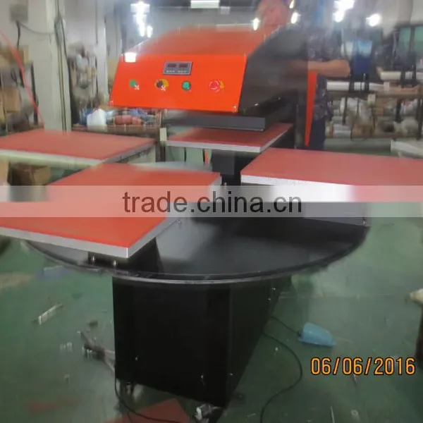 Automatic T-shirt Heat Press Machine Four Stations for Sale photo-6