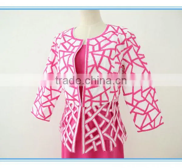 Wholesale 3 Pcs Skirt Set Embroidery Cutwork Womens Suits photo-5