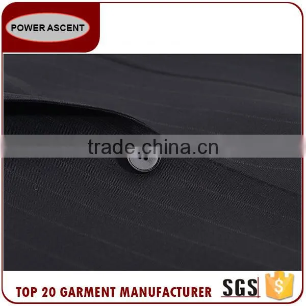 Wholesale Custom Stylish Fashion Coat Design Black Casual Suit For Men photo-5