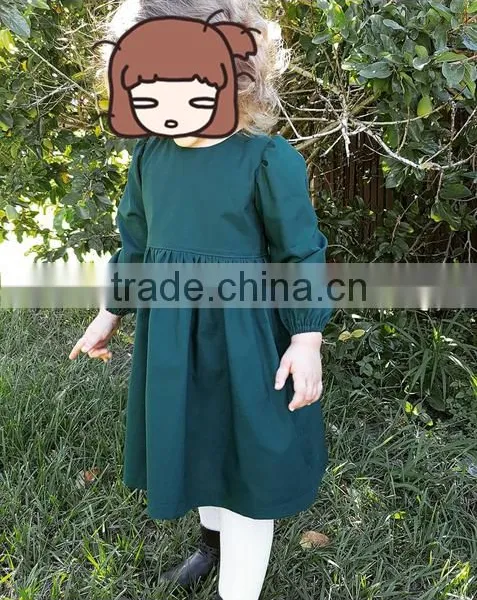 Boutique Fall Style Girls Party Dresses Princess Dress Kids Long Sleeves Clothes photo-5