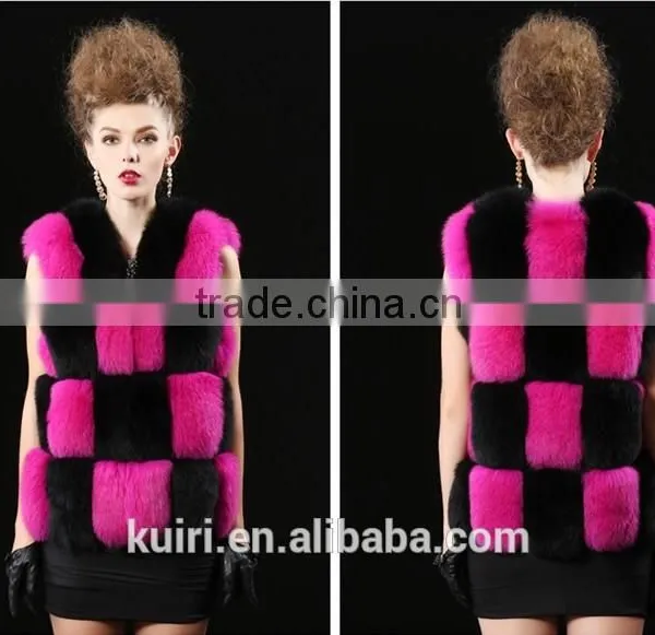 New 2016 Fashion Autumn Winter Coat Warm Women Fur Coat Faux Fox Fur Vest High-Grade Jacket photo-4
