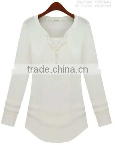 Oem Latest Casual Dresses for Women,custom Ladies Long Sleeve T-shirts photo-6